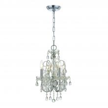 Crystorama 3224-CH-CL-I - Imperial 4 Light Clear Italian Crystal Polished Chrome Mini Chandelier