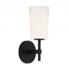 Crystorama COL-101-BK - Colton 1 Light Black Bathroom Vanity