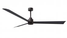 Matthews Fan Company AK-TB-BK-72 - Alessandra - Textured Bronze - Matte Black Blades - 72" Blades - 10" Downrod