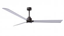 Matthews Fan Company AKLK-TB-BN-72 - Alessandra - LK - Textured Bronze - Brushed Nickel Blades - 72" Blades - 10" Downrod