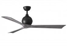 Matthews Fan Company IR3-BK-BW-60 - Irene 3 - Black - Barn Wood Tone Blades - 60" Blades - 10" Downrod