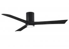 Matthews Fan Company IR3HLK-BK-BK-60 - Irene - 3HLK - Matte Black - Black Blades - 60" Blades