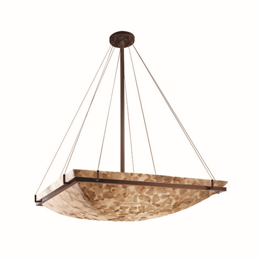 36" Square LED Pendant Bowl w/ Ring