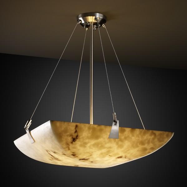 48" Pendant Bowl w/ Tapered Clips