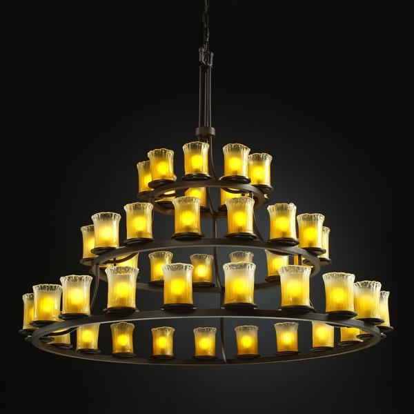 Dakota 45-Light 3-Tier Ring LED Chandelier