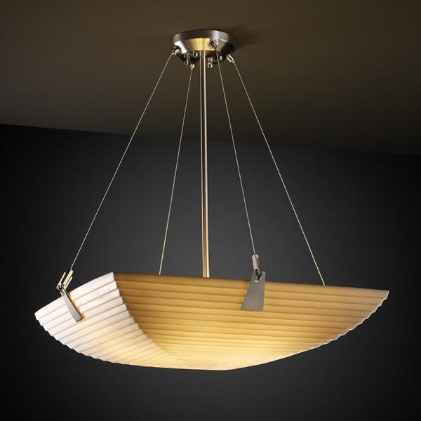 24" LED Pendant Bowl w/ Tapered Clips