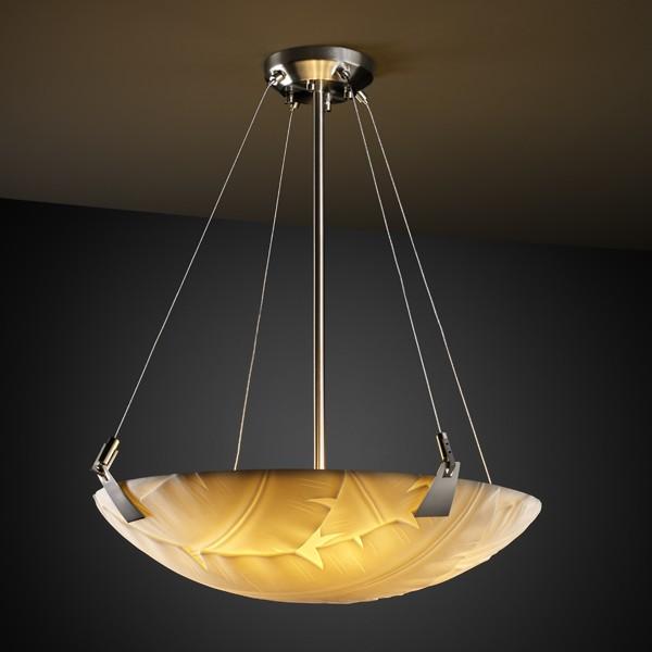 24" LED Pendant Bowl w/ Tapered Clips