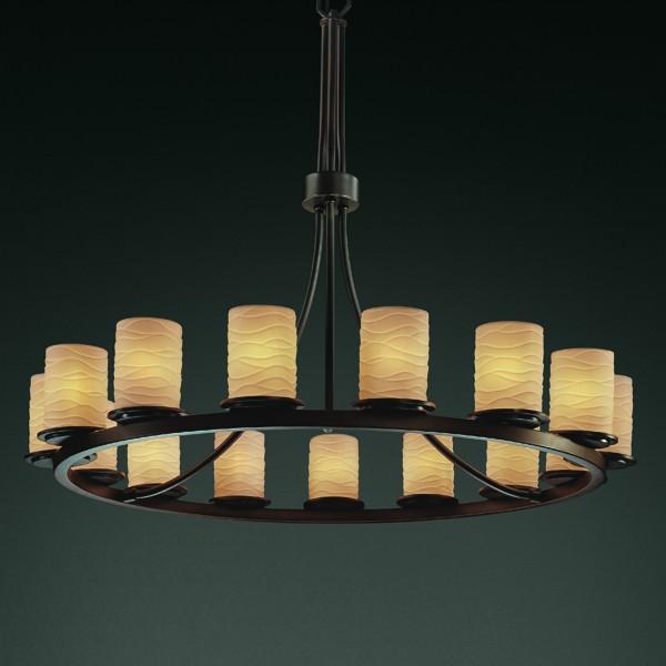 Dakota 15-Light 1-Tier Ring LED Chandelier