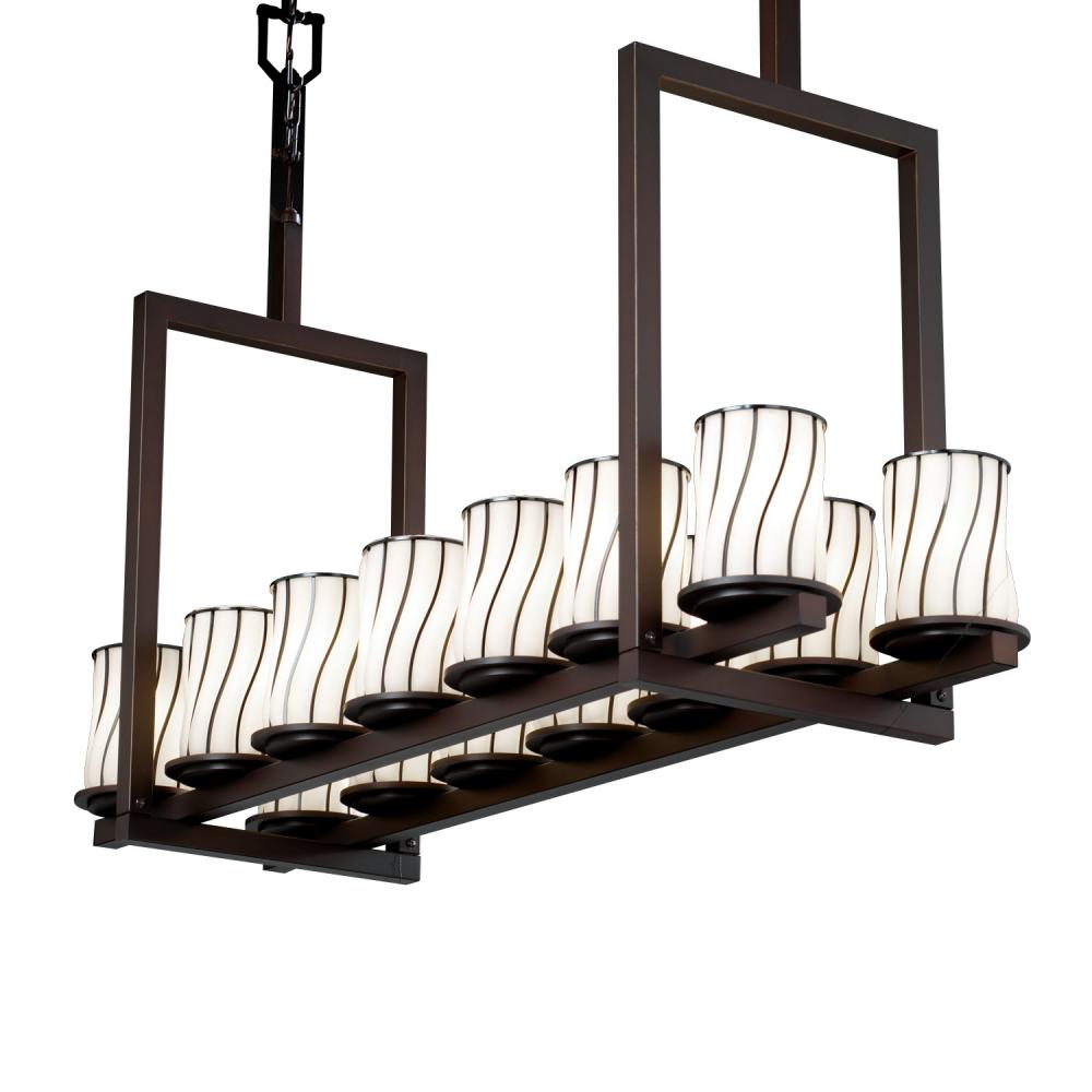 Dakota 14-Light Bridge LED Chandelier (Short)