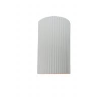 Justice Design Group CER-5740-WTWT - Small ADA Pleated Cylinder Wall Sconce