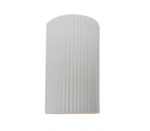 Justice Design Group CER-5745-WHT - Large ADA Pleated Cylinder Wall Sconce