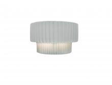 Justice Design Group CER-5780-WTWT - Tier ADA Pleated Wall Sconce