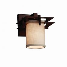 Justice Design Group FAB-8171-10-CREM-DBRZ - Metropolis 1-Light Wall Sconce (2 Flat Bars)