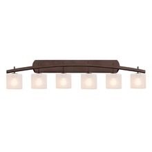 Justice Design Group FSN-8596-30-FRCR-DBRZ - Archway 6-Light Bath Bar