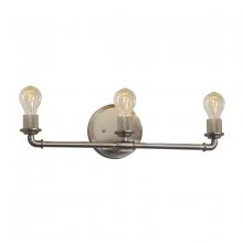 Justice Design Group NSH-8463-NCKL - Bronx 3-Light Bath Bar