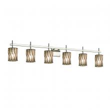 Justice Design Group WGL-8416-10-SWCB-NCKL - Union 6-Light Bath Bar