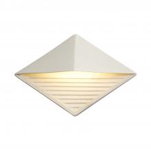 Justice Design Group CER-5600W-CRNI - ADA Diamond Outdoor LED Wall Sconce (Downlight)