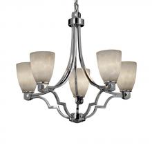 Justice Design Group CLD-8500-20-NCKL - Argyle 5-Light Chandelier