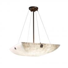 Justice Design Group CLD-9662-25-NCKL-F5 - 24" Pendant Bowl w/ CONCENTRIC SQUARES FINIALS