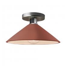 Justice Design Group CER-6345-RFPL-NCKL - Large Spire Semi-Flush