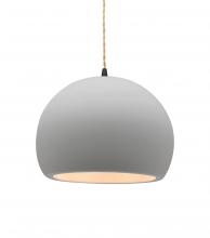 Justice Design Group CER-6533-BIS-MBLK-BEIG-TWST - Medium Globe 1-Light Pendant