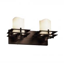 Justice Design Group CNDL-8172-14-CREM-DBRZ - Metropolis 2-Light Bath Bar