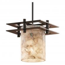 Justice Design Group ALR-8165-10-DBRZ-BKCD-LED1-700 - Metropolis 1-Light Small LED Pendant (2 Flat Bars)