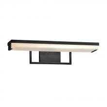 Justice Design Group FSN-9071-OPAL-MBLK - Elevate 20" Linear LED Wall/Bath