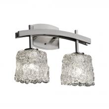 Justice Design Group GLA-8592-30-LACE-NCKL - Archway 2-Light Bath Bar