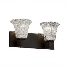 Justice Design Group GLA-8922-20-LACE-DBRZ - Modular 2-Light Bath Bar