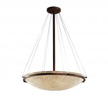 Justice Design Group PNA-9694-35-BMBO-DBRZ - 36" Round Pendant Bowl w/ Ring