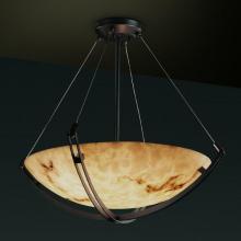 Justice Design Group FAL-9721-35-NCKL - 18" Pendant Bowl w/ Crossbar