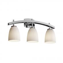 Justice Design Group FSN-8593-15-MROR-DBRZ - Archway 3-Light Bath Bar