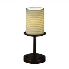 Justice Design Group POR-8798-10-WAVE-MBLK - Dakota 1-Light Table Lamp (Short)