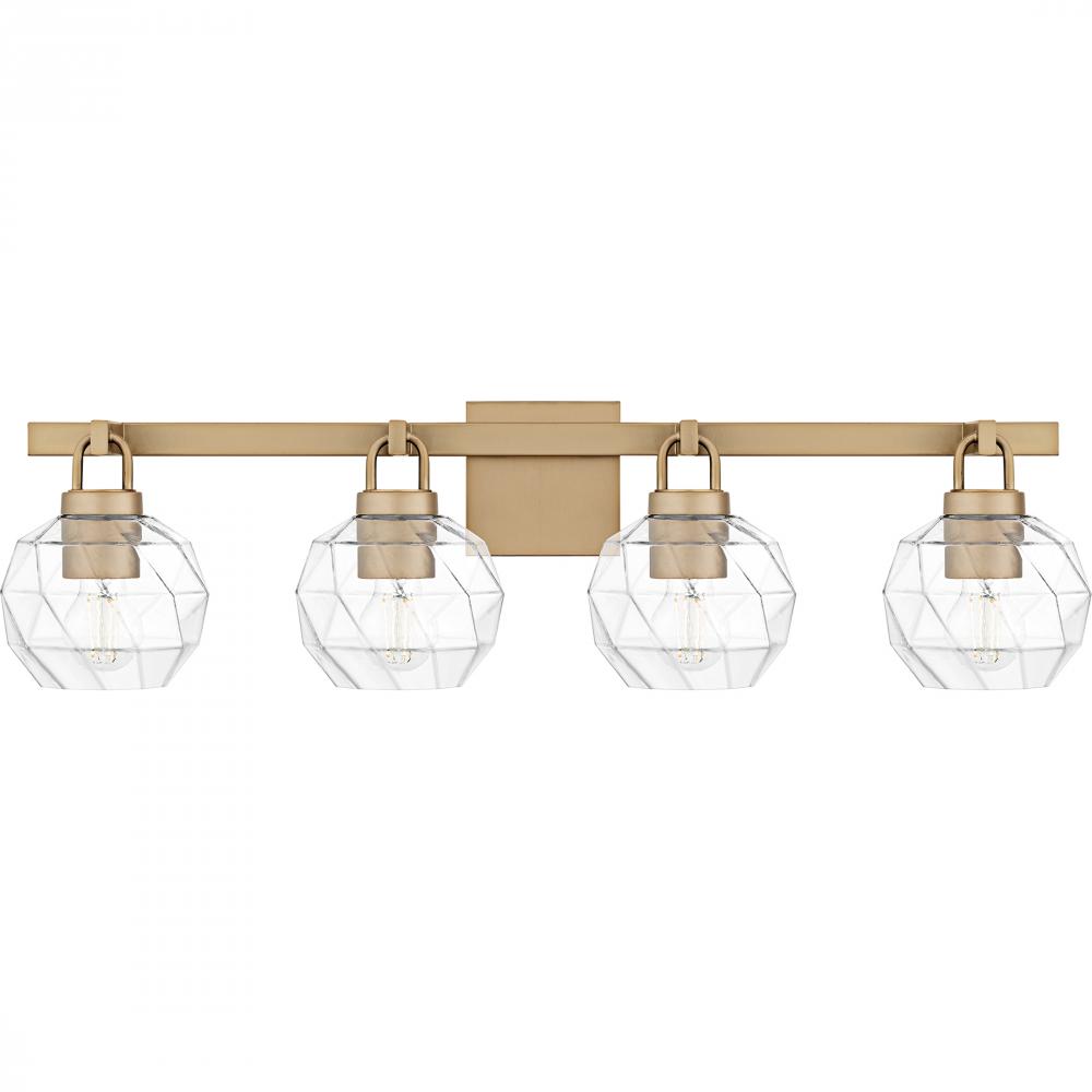 Celina 4-Light Bronze Gold Bath Light