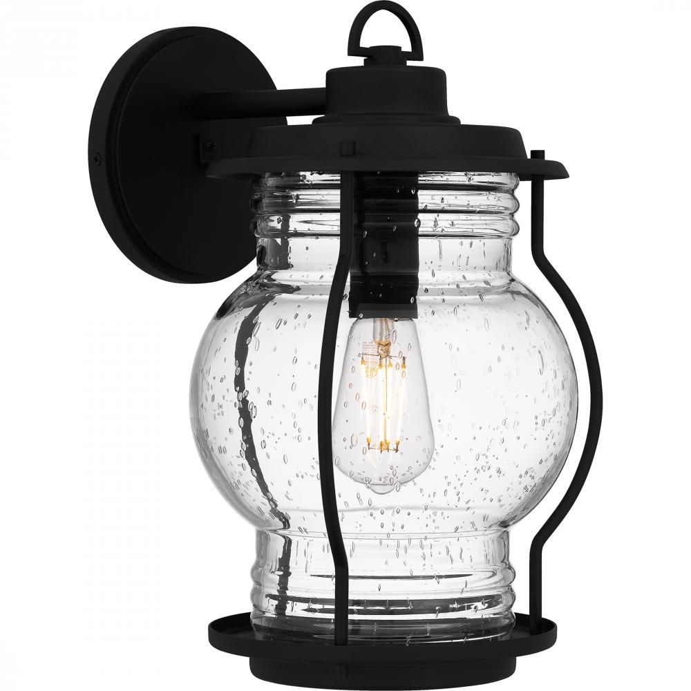Luther 1-Light Earth Black Outdoor Wall Lantern