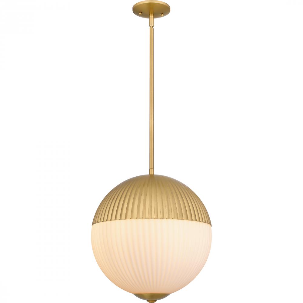 Mia 2-Light Brushed Gold Pendant Light