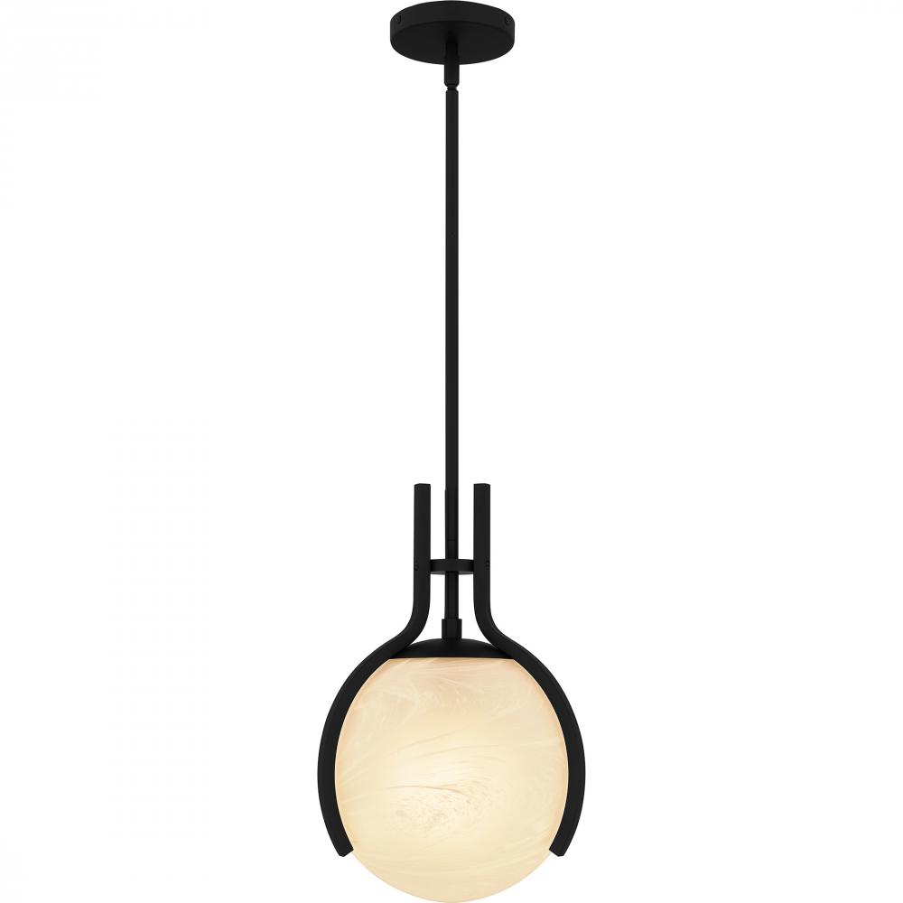 Orbit 1-Light Matte Black Pendant Light