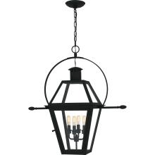 Quoizel RO1914EK - Rue De Royal 4-Light Earth Black Outdoor Hanging Lantern