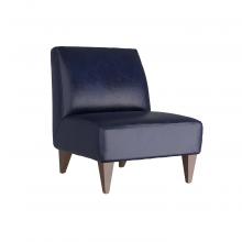 Arteriors Home FRU01 - Trudell Chair Ink Leather Dark Walnut