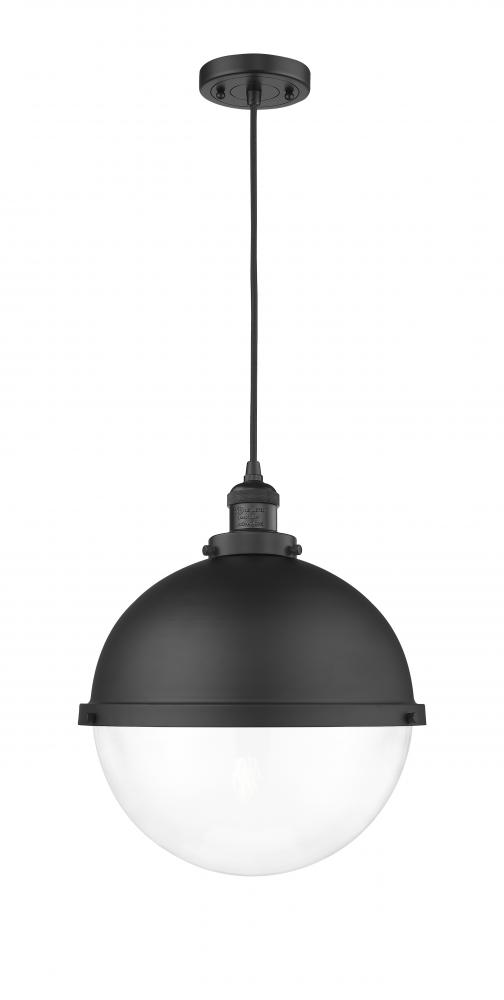 Hampden - 1 Light - 13 inch - Matte Black - Cord hung - Pendant