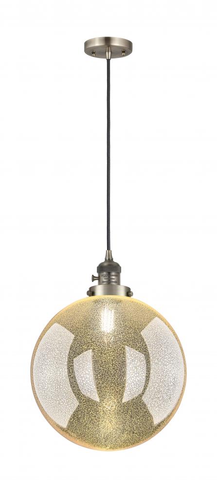 Beacon - 1 Light - 12 inch - Antique Brass - Cord hung - Mini Pendant