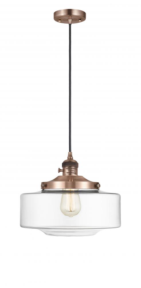 Bridgeton - 1 Light - 16 inch - Antique Copper - Cord hung - Mini Pendant