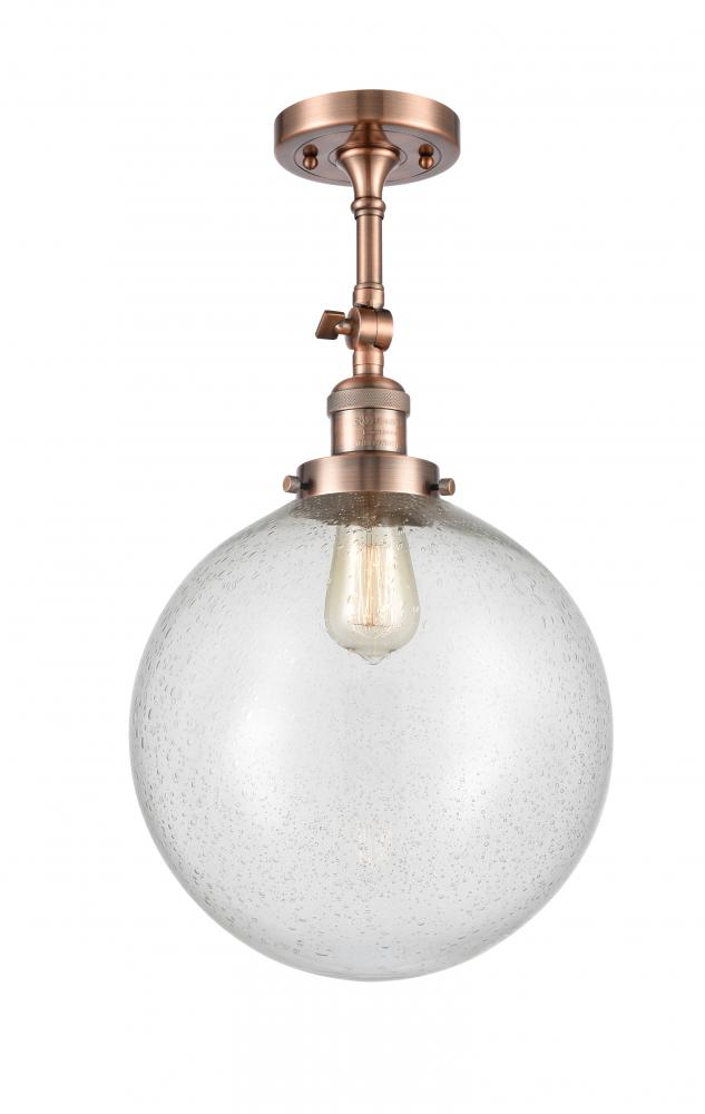 Beacon - 1 Light - 12 inch - Antique Copper - Semi-Flush Mount