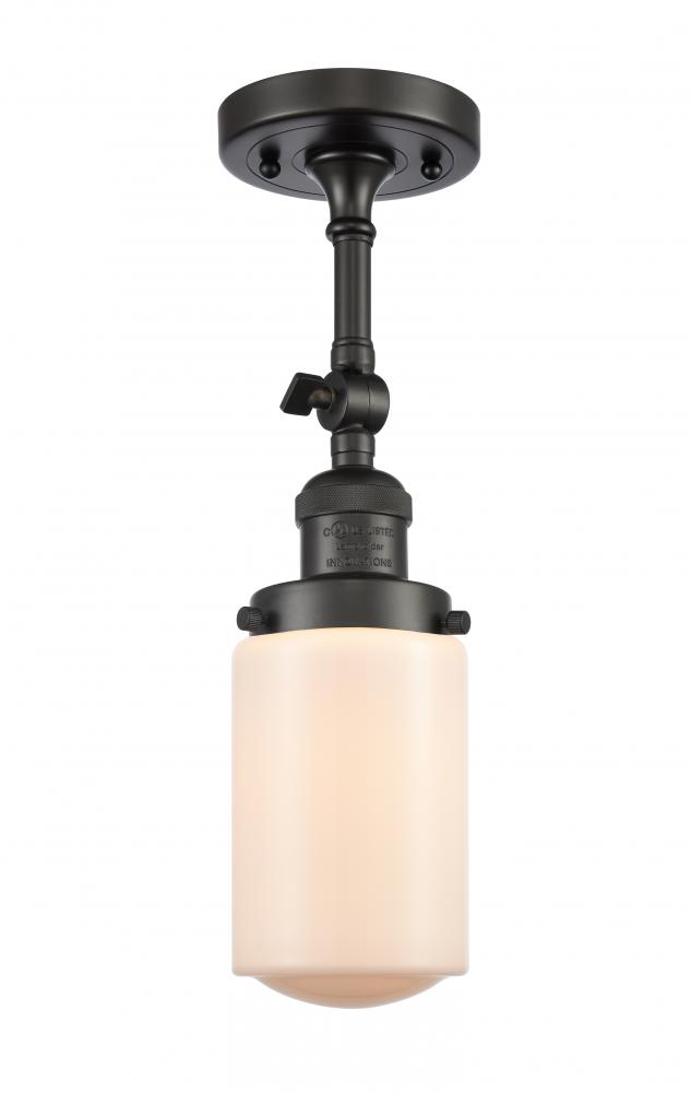 Dover - 1 Light - 5 inch - Oil Rubbed Bronze - Semi-Flush Mount