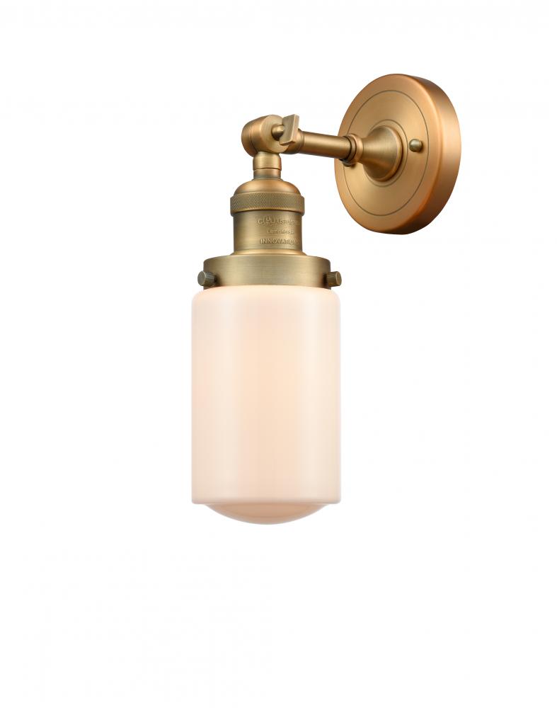 Dover - 1 Light - 5 inch - Brushed Brass - Sconce