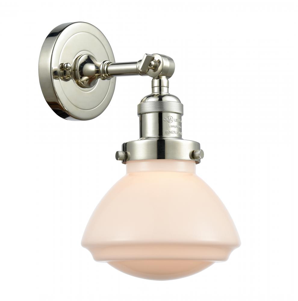 Olean - 1 Light - 7 inch - Polished Nickel - Sconce