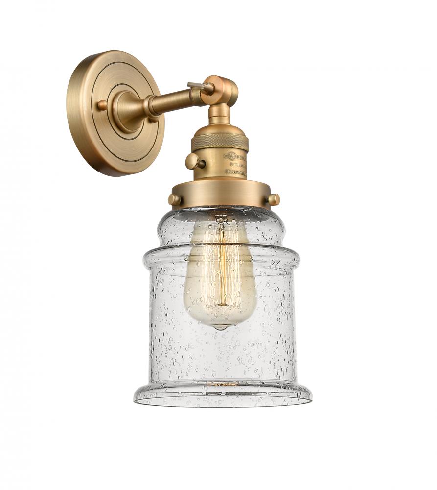 Canton - 1 Light - 7 inch - Brushed Brass - Sconce