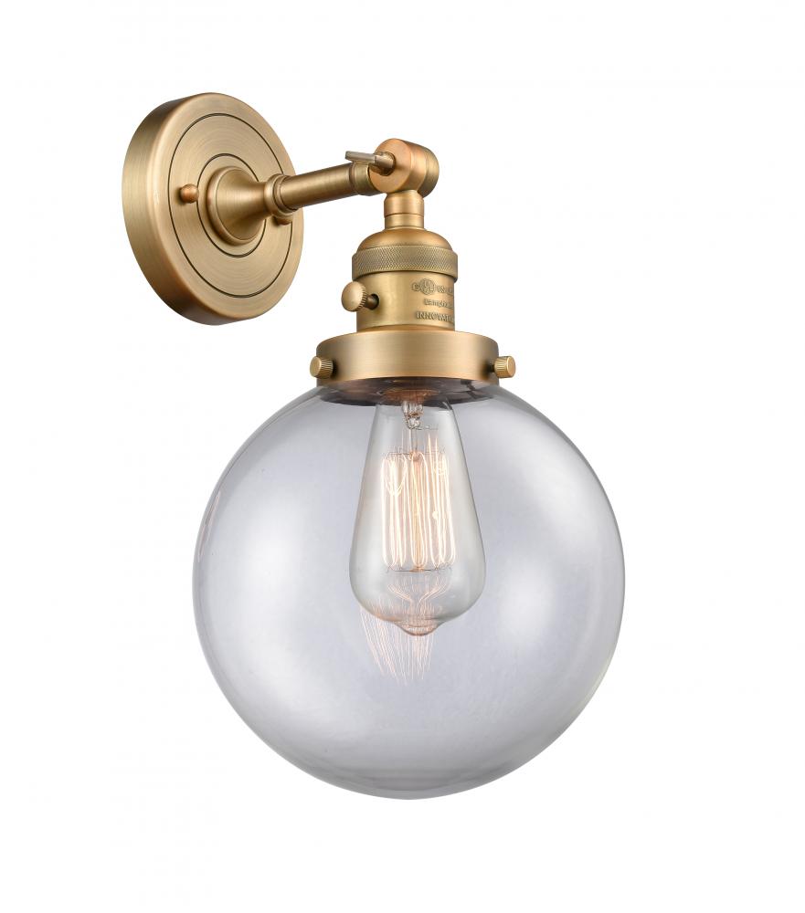 Beacon - 1 Light - 8 inch - Brushed Brass - Sconce