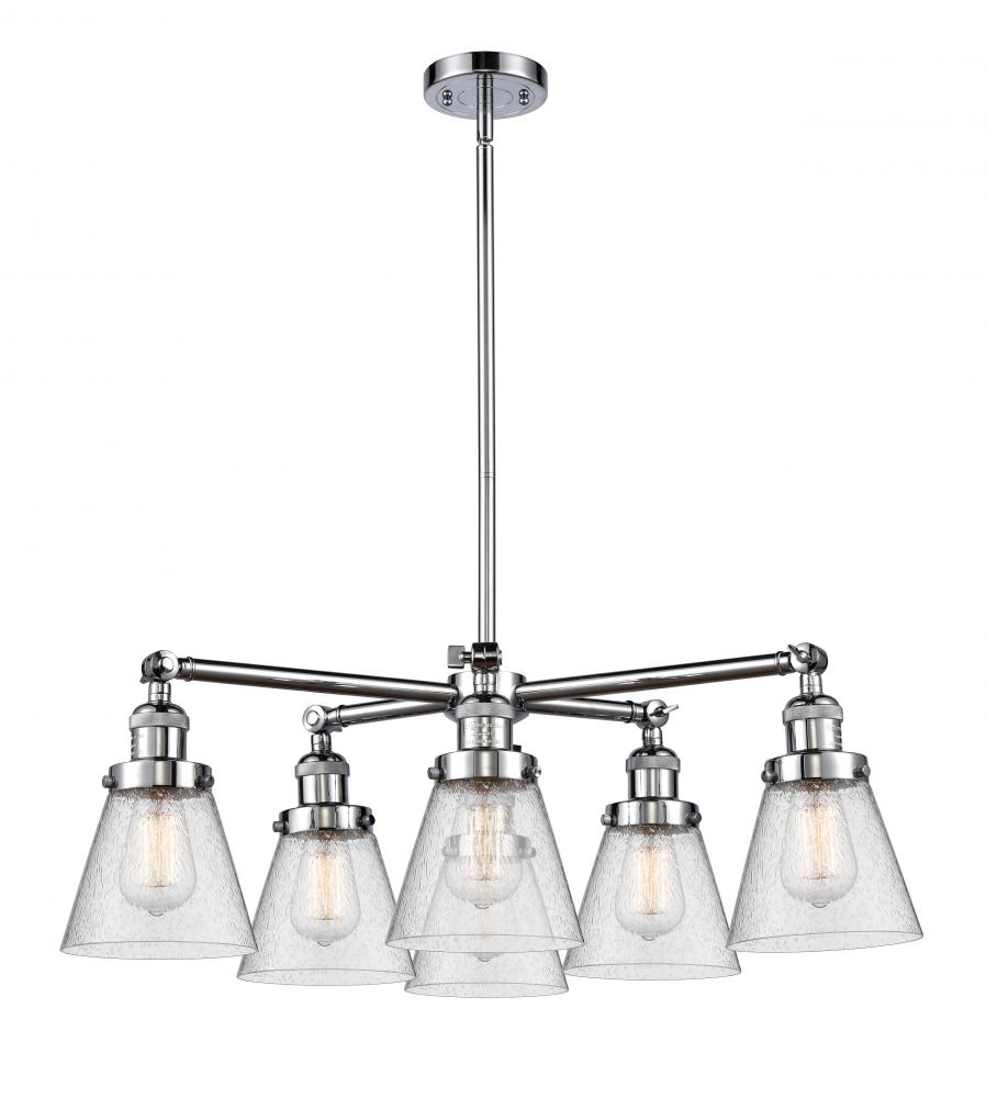 Small Cone 6 Light Chandelier